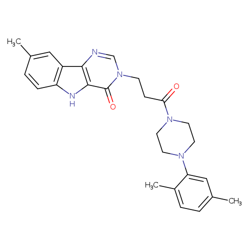 3-{3-[4-(2,5-dimethylphenyl)piperazin-1-yl]-3-oxopropyl}-8-methyl-3H,4H,5H-pyrimido[5,4-b]indol-4-one