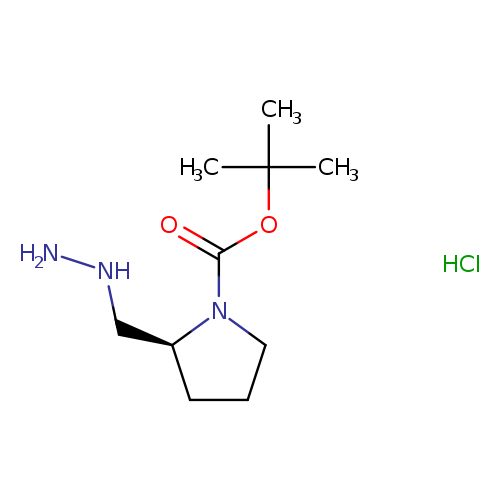 tert-butyl (2S)-2-(hydrazinylmethyl)pyrrolidine-1-carboxylate hydrochloride