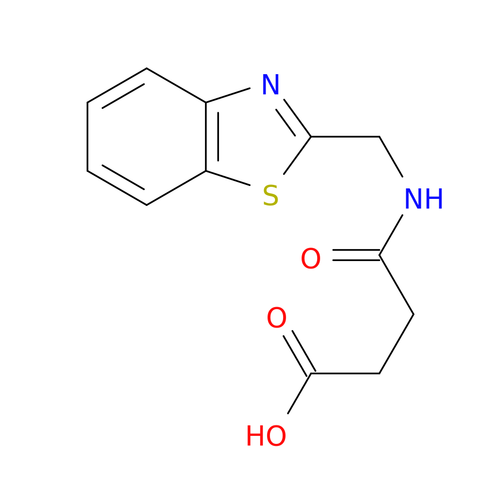 3-{[(1,3-benzothiazol-2-yl)methyl]carbamoyl}propanoic acid