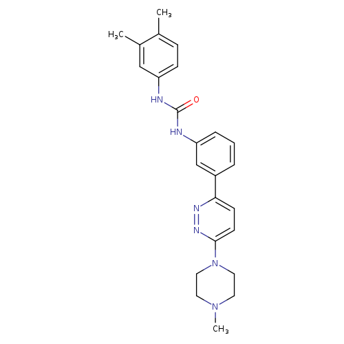 1-(3,4-dimethylphenyl)-3-{3-[6-(4-methylpiperazin-1-yl)pyridazin-3-yl]phenyl}urea