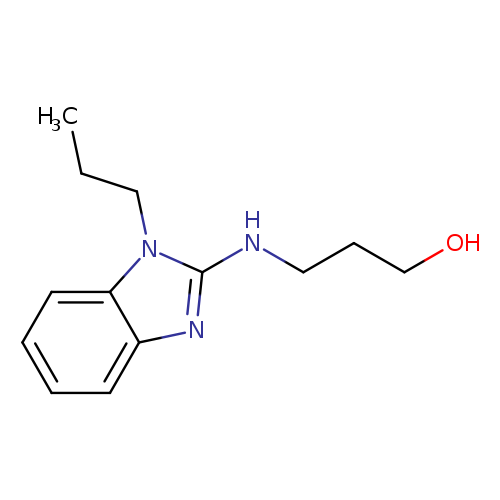 1-Propanol, 3-[(1-propyl-1H-benzimidazol-2-yl)amino]-