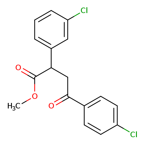 methyl 2-(3-chlorophenyl)-4-(4-chlorophenyl)-4-oxobutanoate