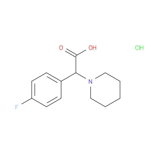 (4-FLUOROPHENYL)(1-PIPERIDINYL)ACETIC ACID HYDROCHLORIDE