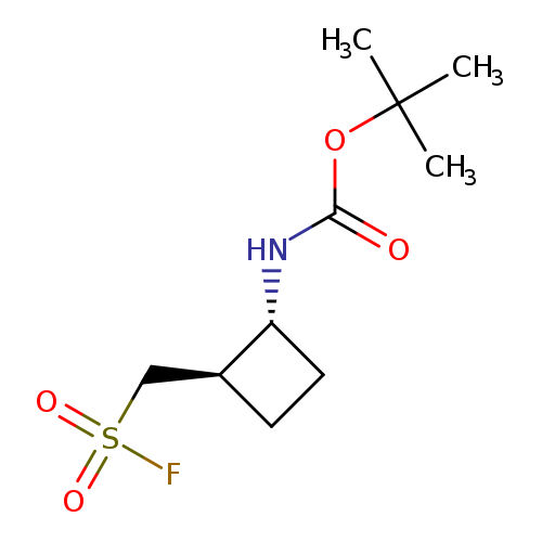 rac-tert-butylN-[(1R,2R)-2-[(fluorosulfonyl)methyl]cyclobutyl]carbamate,trans