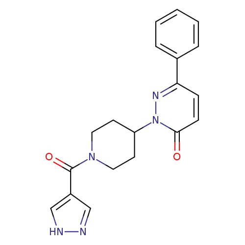 6-phenyl-2-[1-(1H-pyrazole-4-carbonyl)piperidin-4-yl]-2,3-dihydropyridazin-3-one