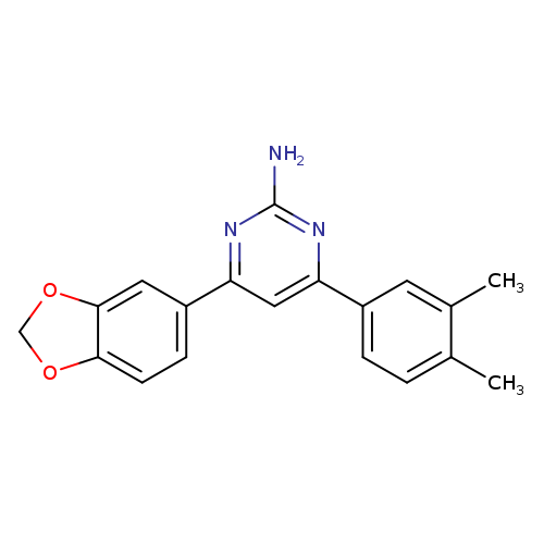 4-(2H-1,3-benzodioxol-5-yl)-6-(3,4-dimethylphenyl)pyrimidin-2-amine