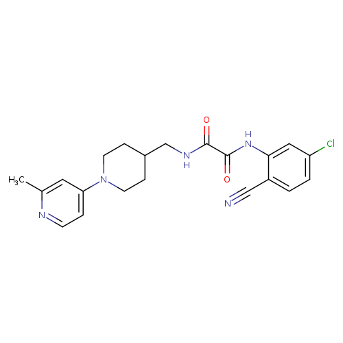 N'-(5-chloro-2-cyanophenyl)-N-{[1-(2-methylpyridin-4-yl)piperidin-4-yl]methyl}ethanediamide