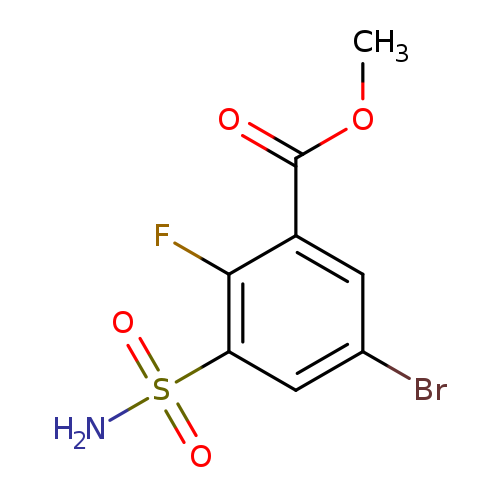 methyl 5-bromo-2-fluoro-3-sulfamoylbenzoate