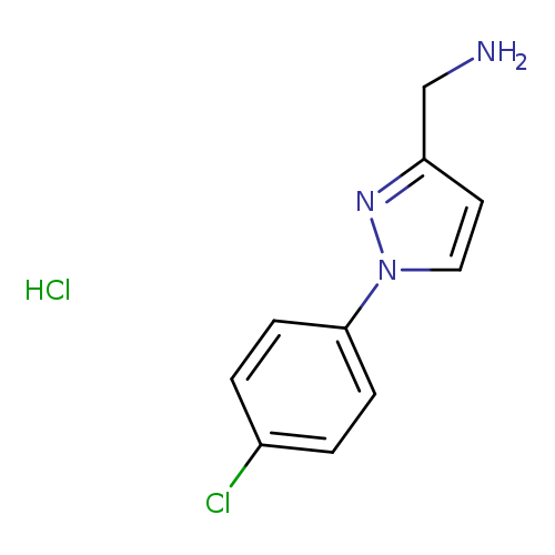 [1-(4-chlorophenyl)-1H-pyrazol-3-yl]methanaminehydrochloride