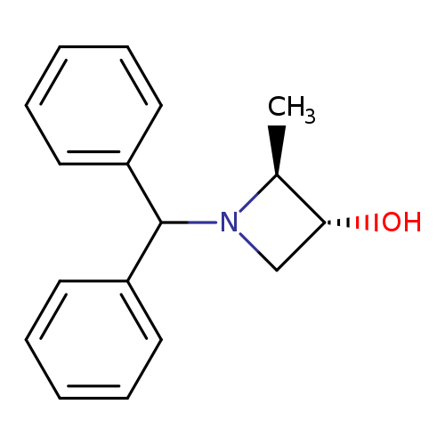 3-Azetidinol, 1-(diphenylmethyl)-2-methyl-, (2S,3R)-