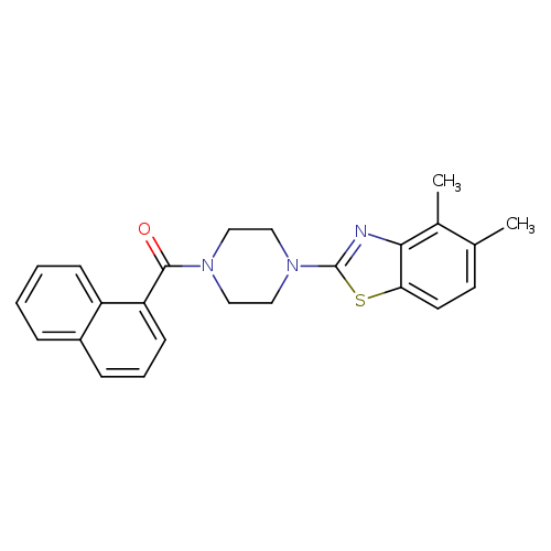 4,5-dimethyl-2-[4-(naphthalene-1-carbonyl)piperazin-1-yl]-1,3-benzothiazole