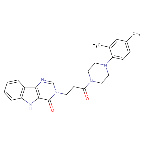 3-{3-[4-(2,4-dimethylphenyl)piperazin-1-yl]-3-oxopropyl}-3H,4H,5H-pyrimido[5,4-b]indol-4-one