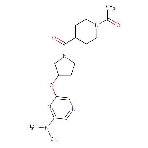 1-[4-(3-{[6-(dimethylamino)pyrazin-2-yl]oxy}pyrrolidine-1-carbonyl)piperidin-1-yl]ethan-1-one