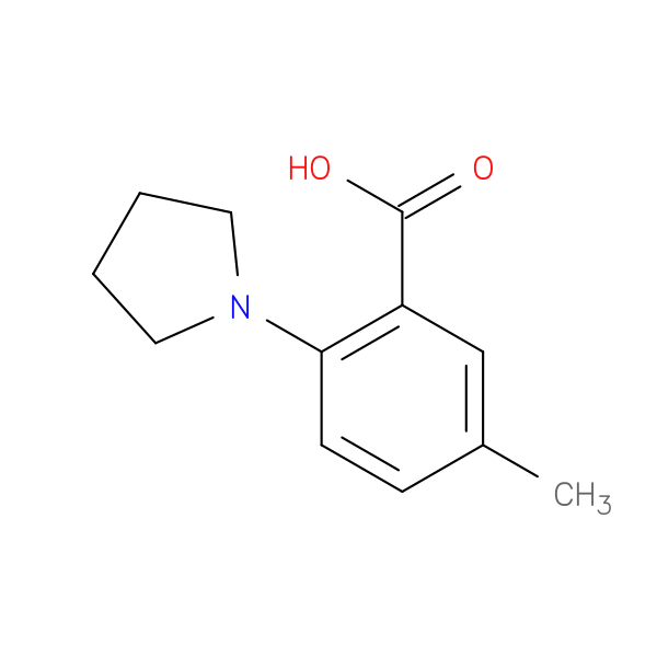 5-Methyl-2-(pyrrolidin-1-yl)benzoic acid