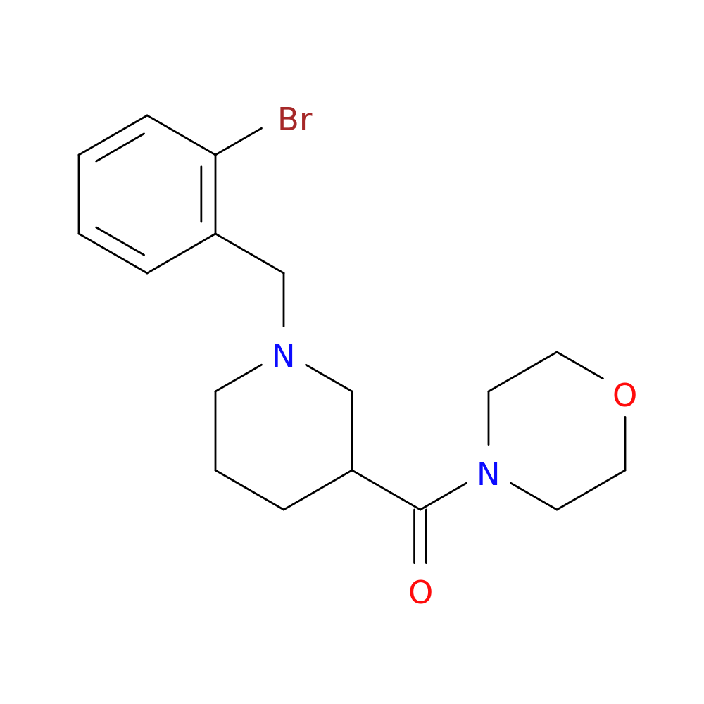 4-{1-[(2-bromophenyl)methyl]piperidine-3-carbonyl}morpholine