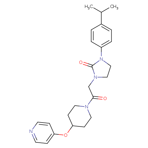 1-{2-oxo-2-[4-(pyridin-4-yloxy)piperidin-1-yl]ethyl}-3-[4-(propan-2-yl)phenyl]imidazolidin-2-one