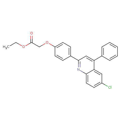 ethyl 2-[4-(6-chloro-4-phenylquinolin-2-yl)phenoxy]acetate