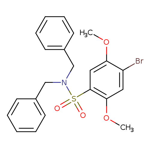 N,N-dibenzyl-4-bromo-2,5-dimethoxybenzene-1-sulfonamide