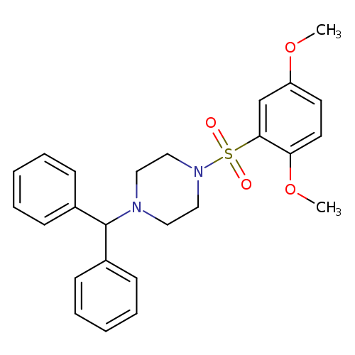 1-(2,5-dimethoxybenzenesulfonyl)-4-(diphenylmethyl)piperazine