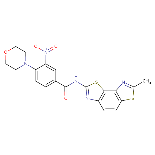 N-{11-methyl-3,10-dithia-5,12-diazatricyclo[7.3.0.0^{2,6}]dodeca-1(9),2(6),4,7,11-pentaen-4-yl}-4-(morpholin-4-yl)-3-nitrobenzamide