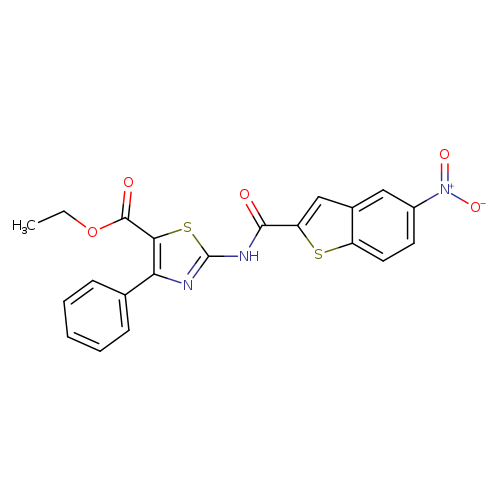 ethyl 2-(5-nitro-1-benzothiophene-2-amido)-4-phenyl-1,3-thiazole-5-carboxylate