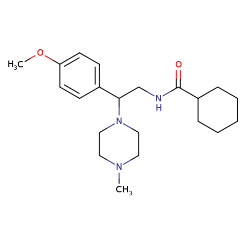N-[2-(4-methoxyphenyl)-2-(4-methylpiperazin-1-yl)ethyl]cyclohexanecarboxamide