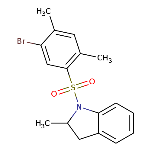 1-(5-bromo-2,4-dimethylbenzenesulfonyl)-2-methyl-2,3-dihydro-1H-indole