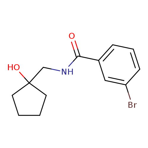 3-bromo-N-[(1-hydroxycyclopentyl)methyl]benzamide