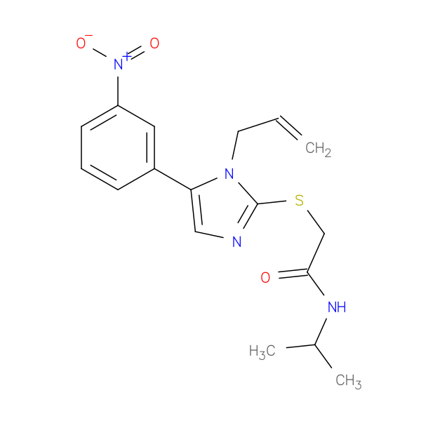 2-{[5-(3-nitrophenyl)-1-(prop-2-en-1-yl)-1H-imidazol-2-yl]sulfanyl}-N-(propan-2-yl)acetamide