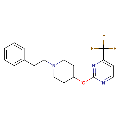 2-{[1-(2-phenylethyl)piperidin-4-yl]oxy}-4-(trifluoromethyl)pyrimidine