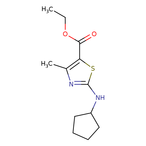 ethyl 2-(cyclopentylamino)-4-methyl-1,3-thiazole-5-carboxylate