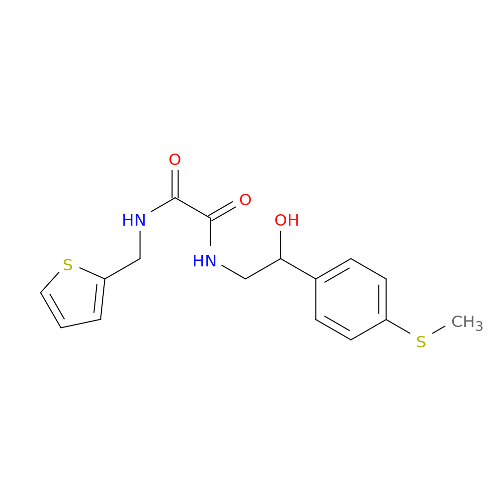 N'-{2-hydroxy-2-[4-(methylsulfanyl)phenyl]ethyl}-N-[(thiophen-2-yl)methyl]ethanediamide