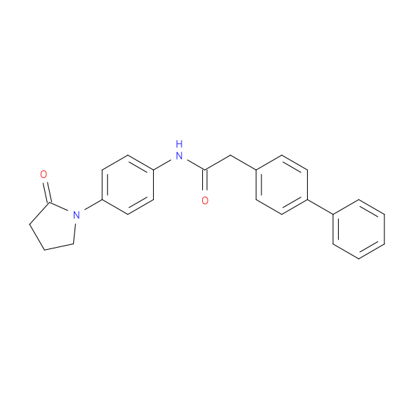 2-{[1,1'-biphenyl]-4-yl}-N-[4-(2-oxopyrrolidin-1-yl)phenyl]acetamide