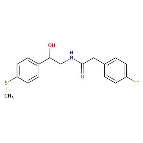 2-(4-fluorophenyl)-N-{2-hydroxy-2-[4-(methylsulfanyl)phenyl]ethyl}acetamide