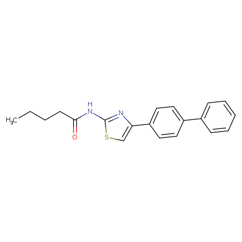 N-(4-{[1,1'-biphenyl]-4-yl}-1,3-thiazol-2-yl)pentanamide