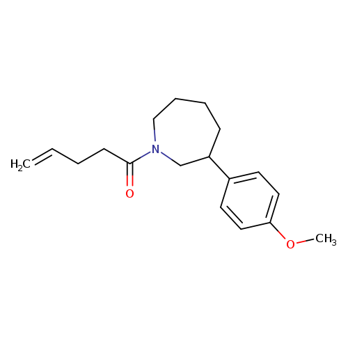 1-[3-(4-methoxyphenyl)azepan-1-yl]pent-4-en-1-one