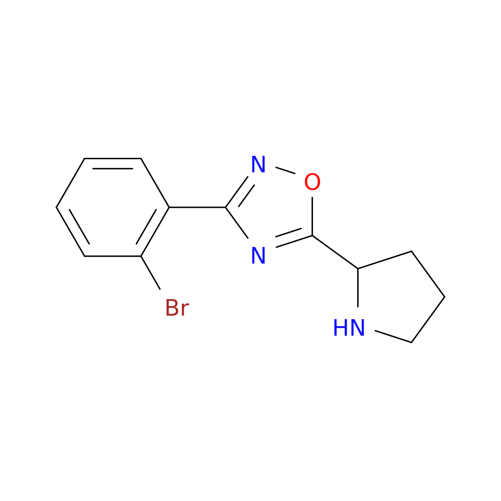 3-(2-bromophenyl)-5-(pyrrolidin-2-yl)-1,2,4-oxadiazole