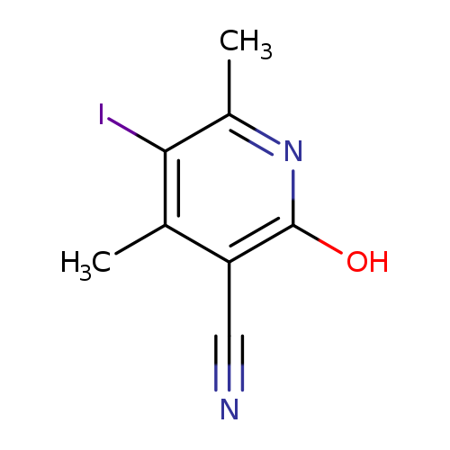 2-hydroxy-5-iodo-4,6-dimethylpyridine-3-carbonitrile