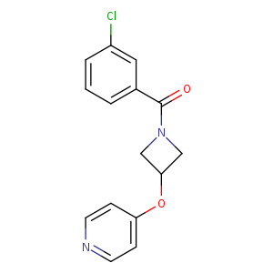 4-{[1-(3-chlorobenzoyl)azetidin-3-yl]oxy}pyridine