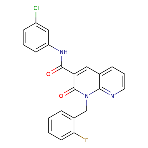 N-(3-chlorophenyl)-1-[(2-fluorophenyl)methyl]-2-oxo-1,2-dihydro-1,8-naphthyridine-3-carboxamide
