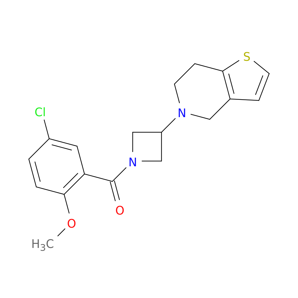 1-(5-chloro-2-methoxybenzoyl)-3-{4H,5H,6H,7H-thieno[3,2-c]pyridin-5-yl}azetidine