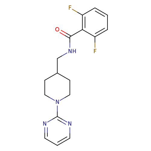 2,6-difluoro-N-{[1-(pyrimidin-2-yl)piperidin-4-yl]methyl}benzamide