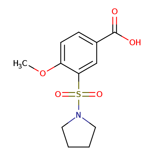 4-methoxy-3-(pyrrolidine-1-sulfonyl)benzoic acid