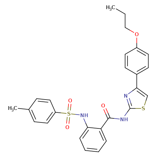 2-(4-methylbenzenesulfonamido)-N-[4-(4-propoxyphenyl)-1,3-thiazol-2-yl]benzamide