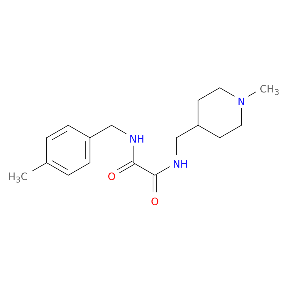 N'-[(4-methylphenyl)methyl]-N-[(1-methylpiperidin-4-yl)methyl]ethanediamide