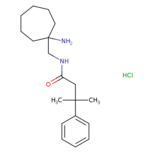 N-[(1-aminocycloheptyl)methyl]-3-methyl-3-phenylbutanamidehydrochloride