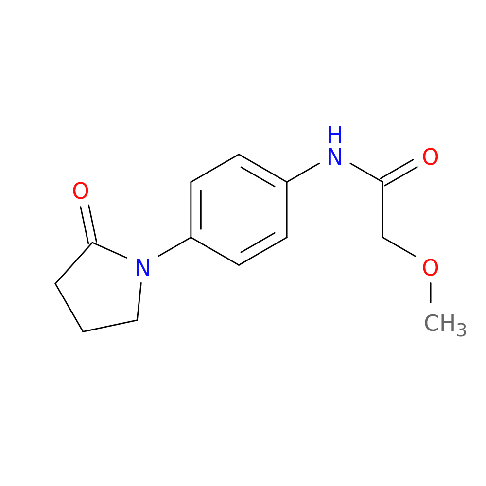 2-methoxy-N-[4-(2-oxopyrrolidin-1-yl)phenyl]acetamide