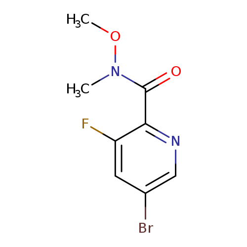 2-Pyridinecarboxamide, 5-bromo-3-fluoro-N-methoxy-N-methyl-