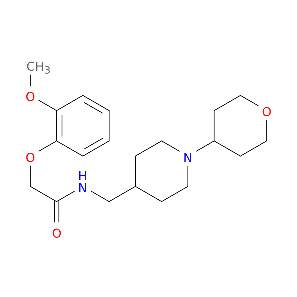 2-(2-methoxyphenoxy)-N-{[1-(oxan-4-yl)piperidin-4-yl]methyl}acetamide