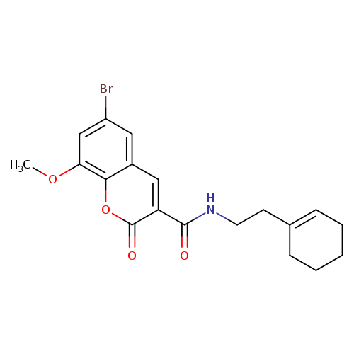 6-bromo-N-[2-(cyclohex-1-en-1-yl)ethyl]-8-methoxy-2-oxo-2H-chromene-3-carboxamide